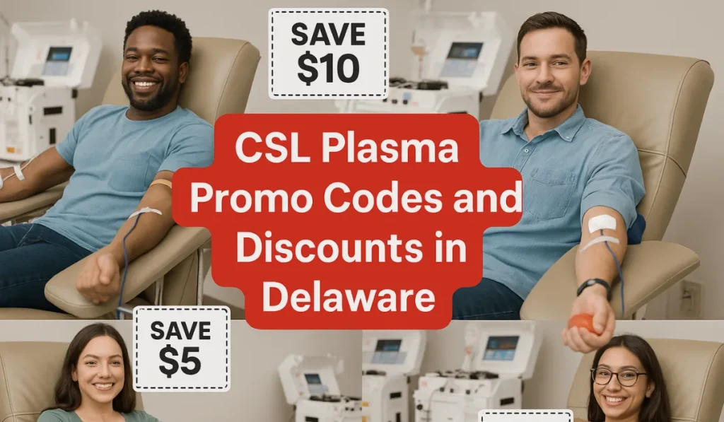 CSL Plasma Promo Codes and Discounts in Delaware