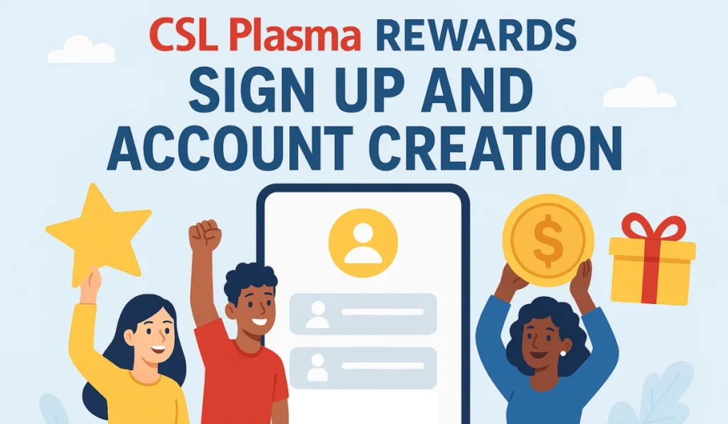 CSL Plasma Rewards Sign Up and Account Creation