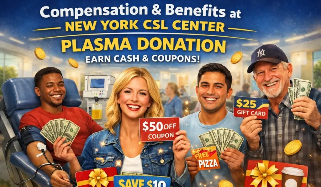 Compensation & Benefits At CSL Plasma Center In New York