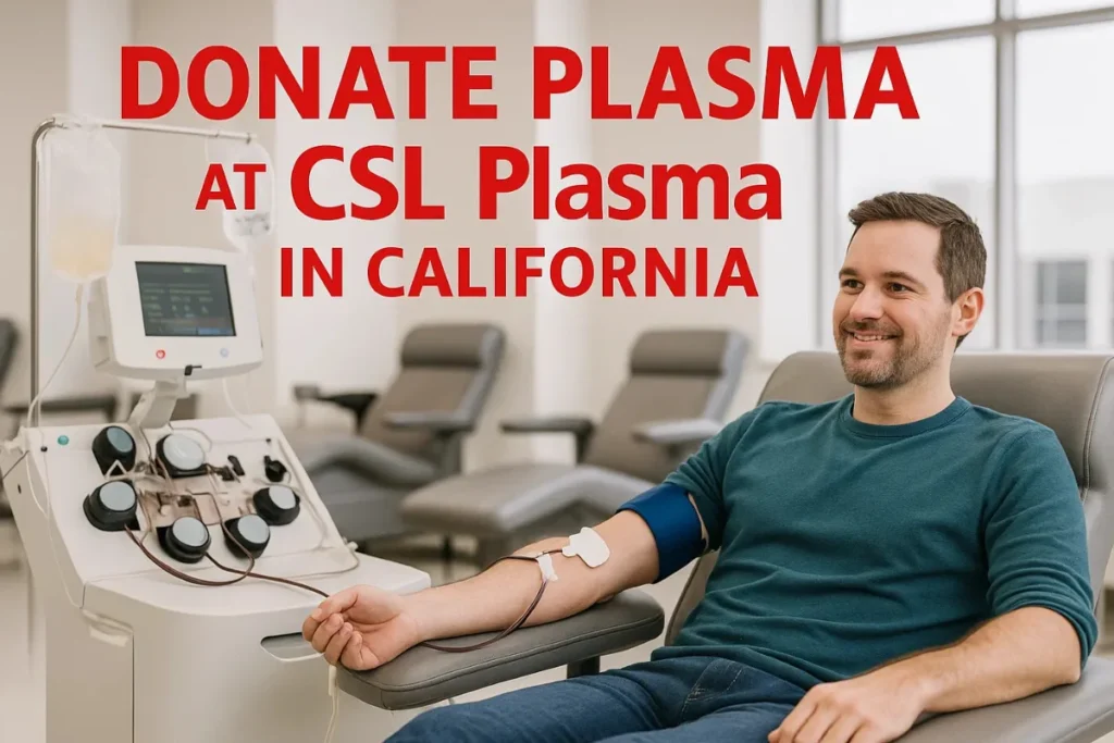 Donate Plasma at CSL Plasma in California