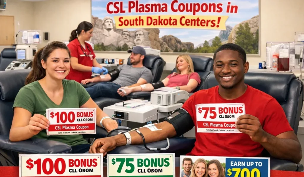 Use CSL Plasma Coupons in South Dakota Centers