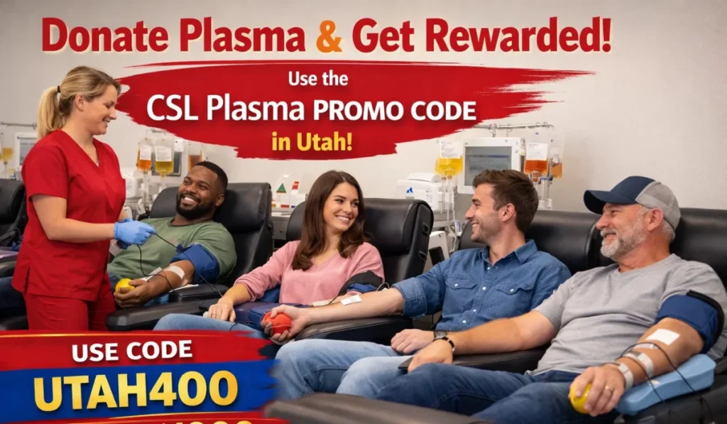 Use the CSL Plasma Promo Code in Utah