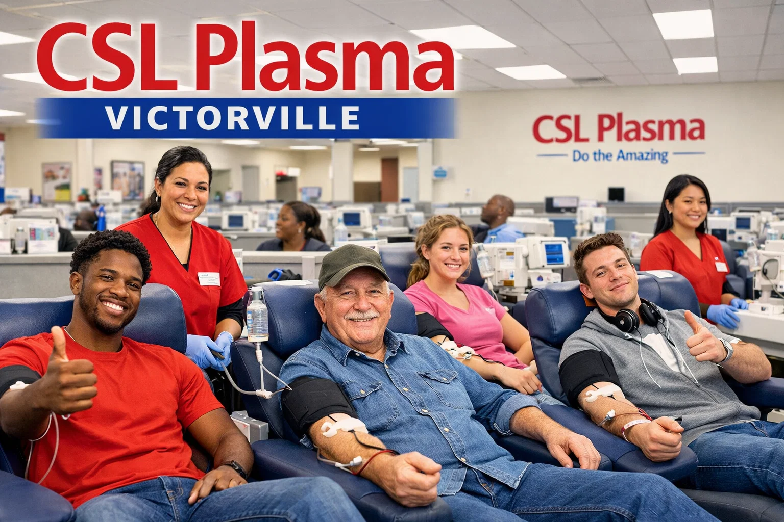 Blood donation center in Victorville, California