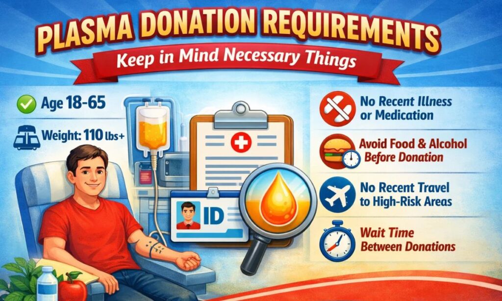 Plasma Donation Requirements